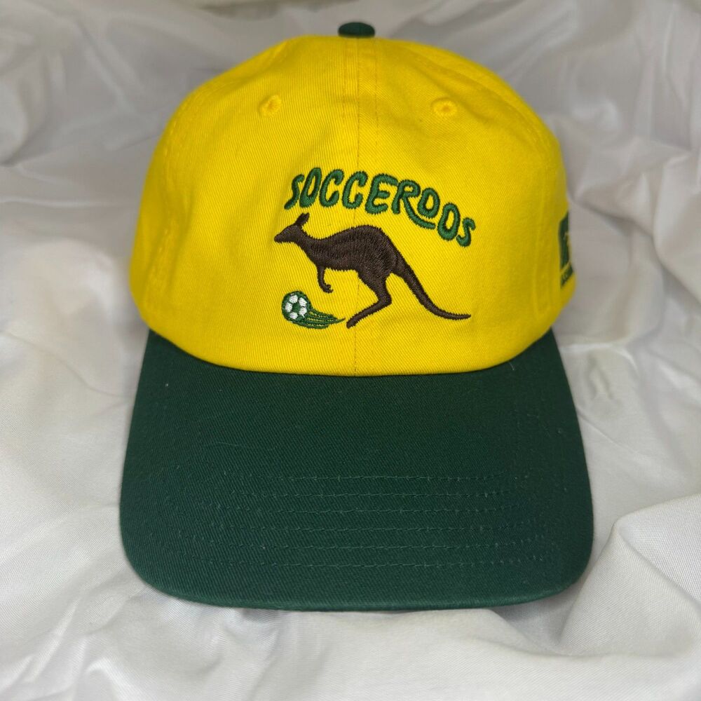 Talisman x Target Kangaroos Soccer Cap Yellow Green Australia